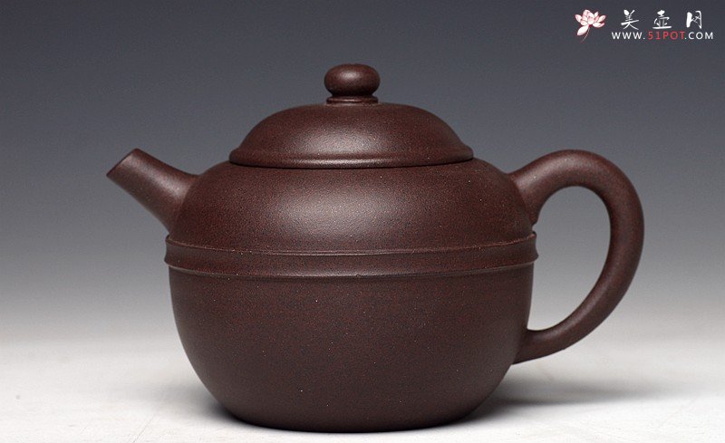 紫砂壶图片：美壶特惠 茶人最爱 实用 摹古系列之黑星土 明式腰线 - 宜兴紫砂壶网