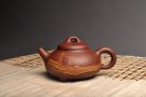 紫砂壶图片：通透绞泥之石瓢 - 宜兴紫砂壶网