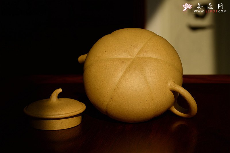 紫砂壶图片：潘小东 全手筋囊新品 金瓜  - 宜兴紫砂壶网