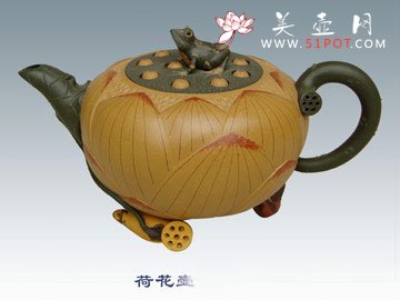 紫砂壶图片：荷花壶 - 宜兴紫砂壶网