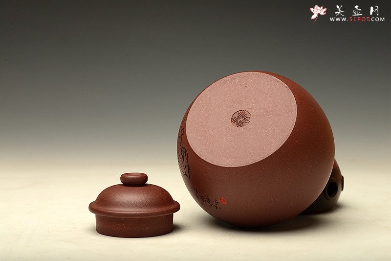 紫砂壶图片：佛缘茶叶罐 - 宜兴紫砂壶网