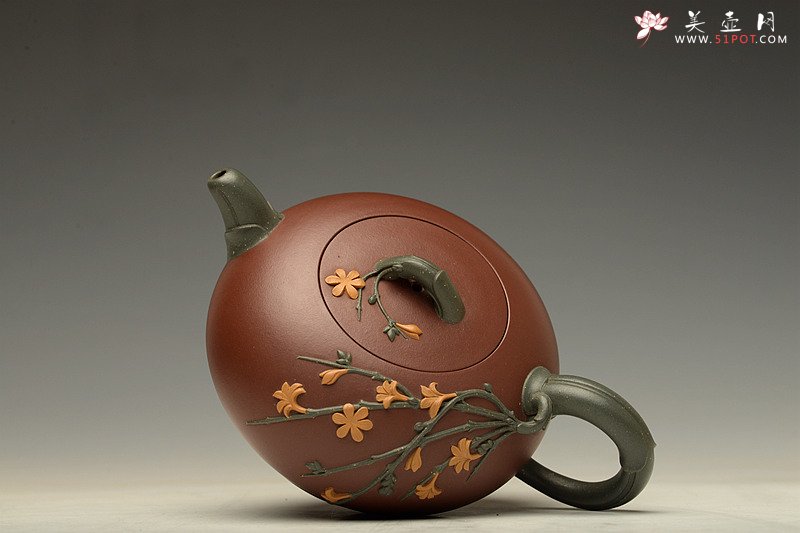 紫砂壶图片：当今实力派黄云云作品  迎春花 - 宜兴紫砂壶网