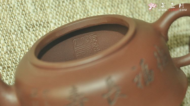 紫砂壶图片：陈进最新力作 温文尔雅 敦厚古朴 全手紫缘 - 宜兴紫砂壶网