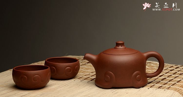 紫砂壶图片：美壶特惠 优质青水泥   如意套壶 - 宜兴紫砂壶网