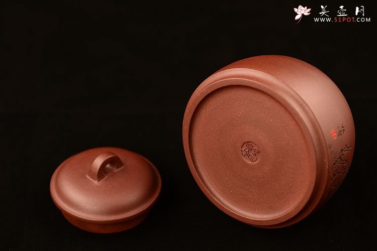 紫砂壶图片：虎蹲茶叶罐 - 宜兴紫砂壶网