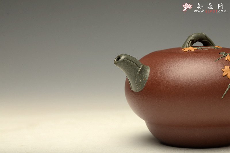 紫砂壶图片：当今实力派黄云云作品  迎春花 - 宜兴紫砂壶网