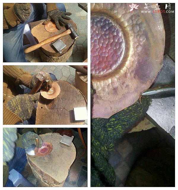 紫砂壶图片：美壶特惠一套 景德镇手工浅雕杯+福建手工制作莲花铜杯托~ **必备数量有限o(∩_∩)o  - 宜兴紫砂壶网