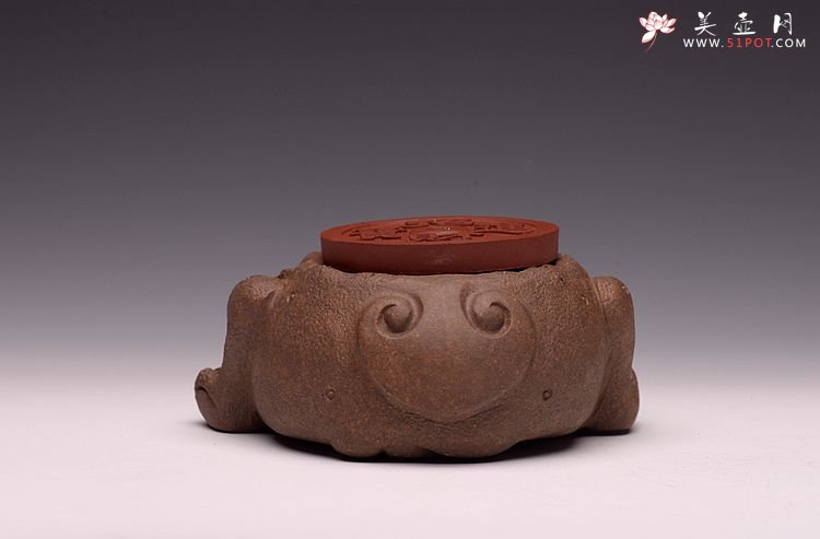 紫砂壶图片：金蟾托 - 宜兴紫砂壶网