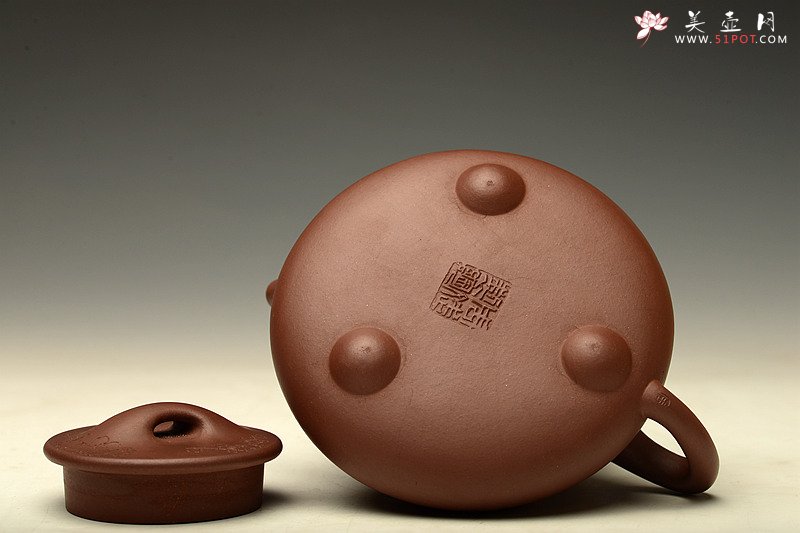 紫砂壶图片：全手满瓢 陆轶舟装饰通转梅花 劲道小霸王o(∩_∩)o  - 宜兴紫砂壶网