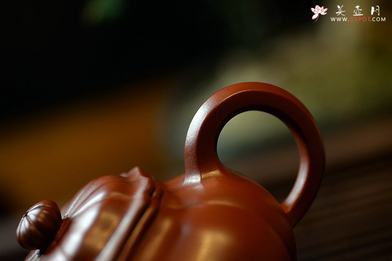 紫砂壶图片：酒虎甲午新作 难度极大  全手工朱泥葵仿古 - 宜兴紫砂壶网