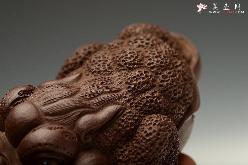 紫砂壶图片：紫泥荷叶生财 做工细致 养愈漂亮~ - 宜兴紫砂壶网