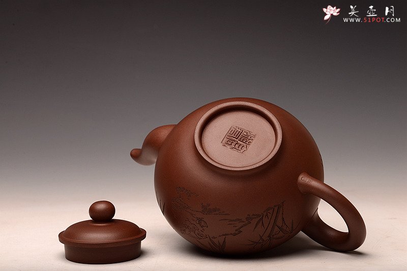 紫砂壶图片：高湘君大品全手点犀壶 李兆濂装饰 饱满大气 传统经典 - 宜兴紫砂壶网