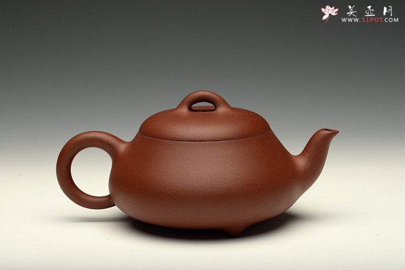 紫砂壶图片：张弛有度 工整温润 汉棠石瓢 - 宜兴紫砂壶网
