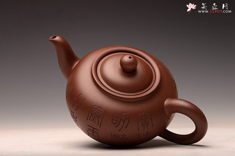 紫砂壶图片：高湘君大品全手点犀壶 李兆濂装饰 饱满大气 传统经典 - 宜兴紫砂壶网