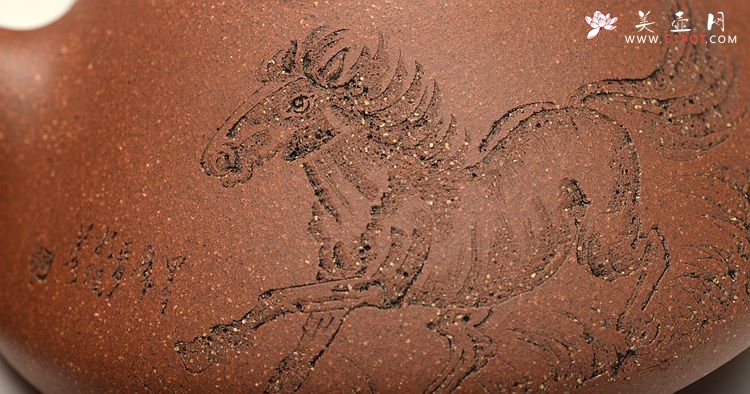 紫砂壶图片：周斌全手演绎 摹古子冶 不一样的风味~ 原矿鱼籽砂 - 宜兴紫砂壶网