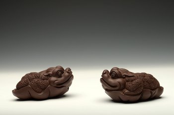 紫砂壶图片：紫泥荷叶生财 做工细致 养愈漂亮~ - 宜兴紫砂壶网