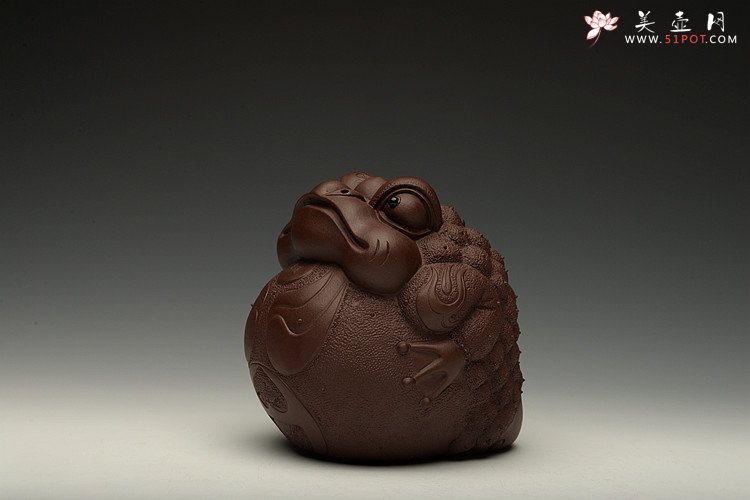 紫砂壶图片： 金蟾 栩栩如生  和气生财 - 宜兴紫砂壶网