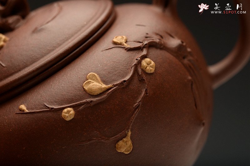 紫砂壶图片：潘丹初最新全手作品 精品小花货 迎春 秀雅小巧 - 宜兴紫砂壶网