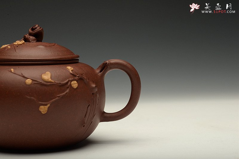 紫砂壶图片：潘丹初最新全手作品 精品小花货 迎春 秀雅小巧 - 宜兴紫砂壶网