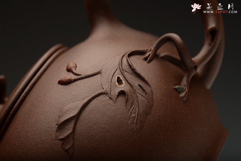 紫砂壶图片：进步之作 敦厚可人 简意花器 全手工双色惜春一对 - 宜兴紫砂壶网