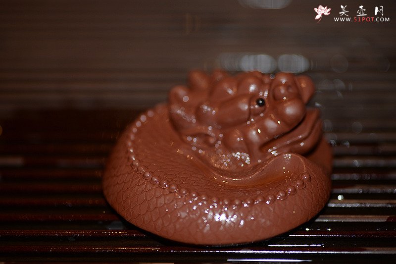 紫砂壶图片：茶盘小茶宠之蟠龙 - 宜兴紫砂壶网