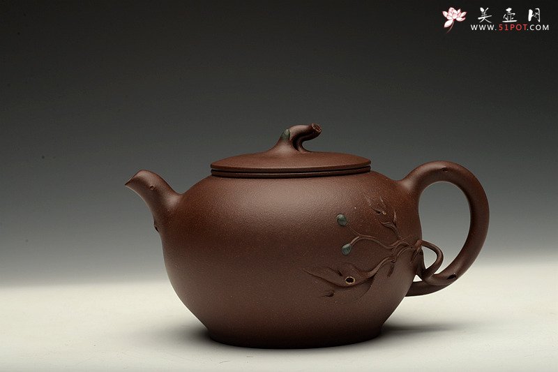 紫砂壶图片：进步之作 敦厚可人 简意花器 全手工双色惜春一对 - 宜兴紫砂壶网