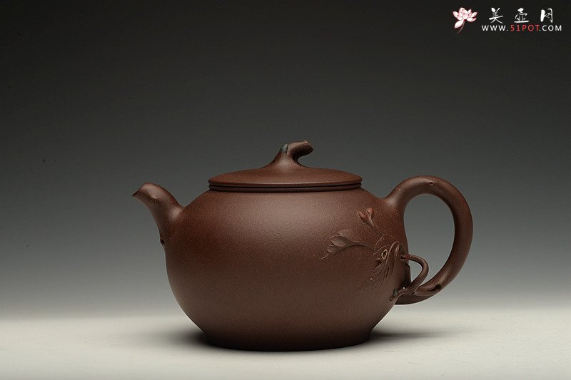 紫砂壶图片：进步之作 敦厚可人 简意花器 全手工双色惜春一对 - 宜兴紫砂壶网