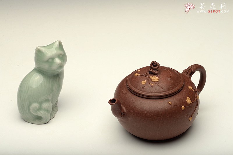 紫砂壶图片：潘丹初最新全手作品 精品小花货 迎春 秀雅小巧 - 宜兴紫砂壶网