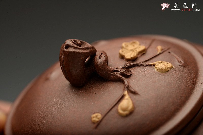 紫砂壶图片：潘丹初最新全手作品 精品小花货 迎春 秀雅小巧 - 宜兴紫砂壶网