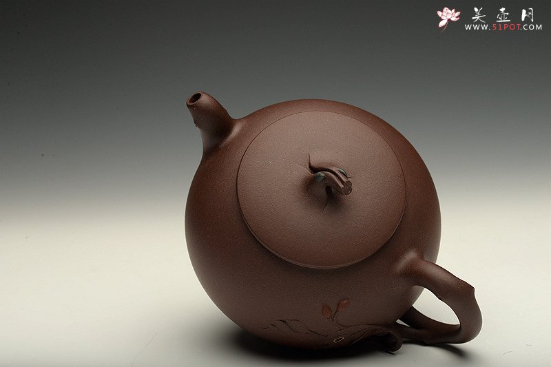 紫砂壶图片：进步之作 敦厚可人 简意花器 全手工双色惜春一对 - 宜兴紫砂壶网