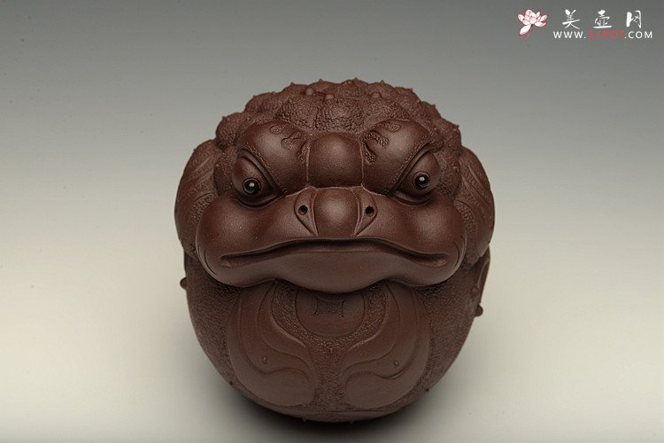 紫砂壶图片： 金蟾 栩栩如生  和气生财 - 宜兴紫砂壶网