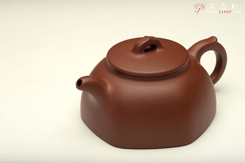 紫砂壶图片：做工精致 寓方于圆  全手六方井栏 - 宜兴紫砂壶网