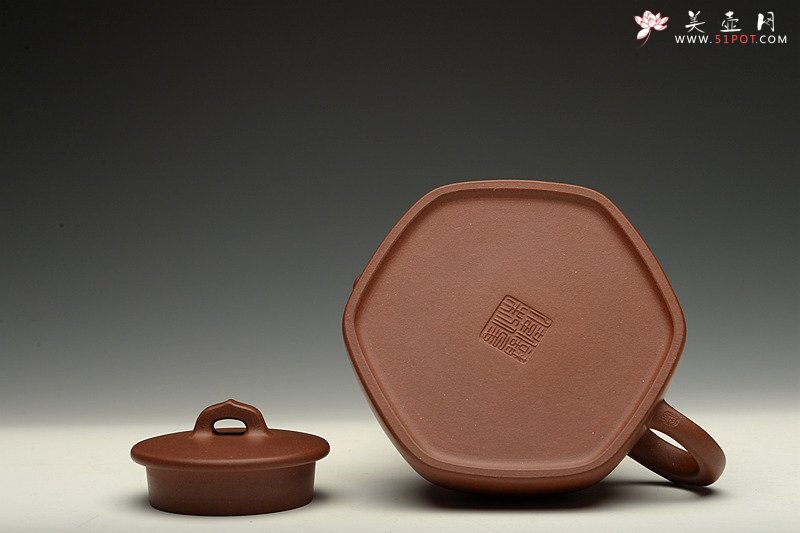 紫砂壶图片：做工精致 寓方于圆  全手六方井栏 - 宜兴紫砂壶网