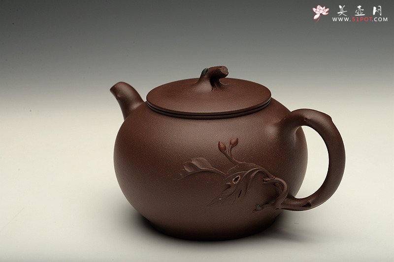 紫砂壶图片：进步之作 敦厚可人 简意花器 全手工双色惜春一对 - 宜兴紫砂壶网