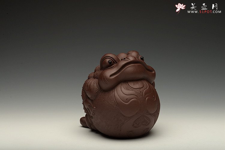 紫砂壶图片： 金蟾 栩栩如生  和气生财 - 宜兴紫砂壶网