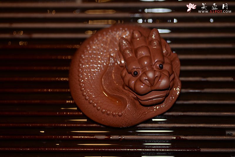 紫砂壶图片：茶盘小茶宠之蟠龙 - 宜兴紫砂壶网