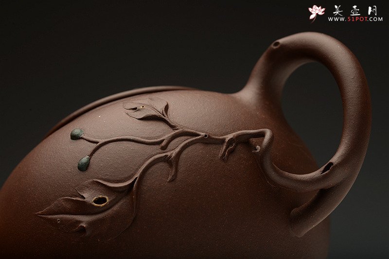 紫砂壶图片：进步之作 敦厚可人 简意花器 全手工双色惜春一对 - 宜兴紫砂壶网