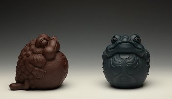 紫砂壶图片： 金蟾 栩栩如生  和气生财 - 宜兴紫砂壶网