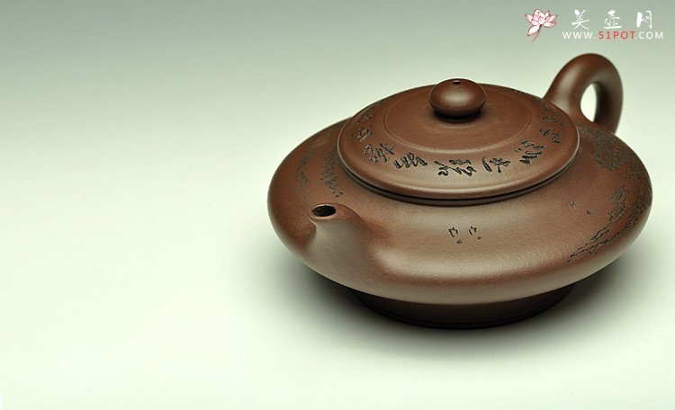 紫砂壶图片：虚扁 - 宜兴紫砂壶网