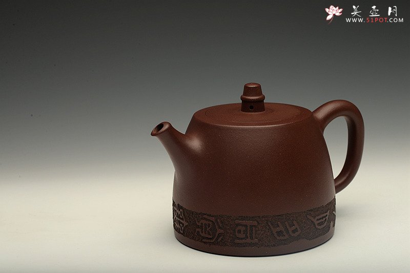 紫砂壶图片：经典作品 精品多细品 全手汉铎 张听刚啄砂装饰 - 宜兴紫砂壶网