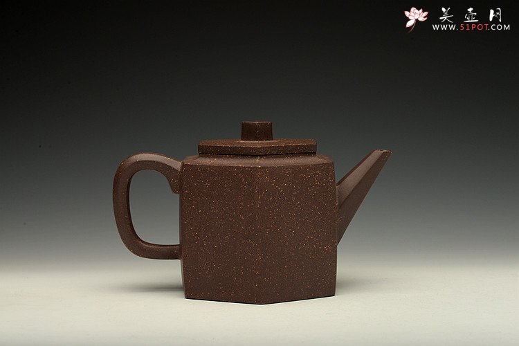 紫砂壶图片：线条流畅  挺拔实用  全手六分玉柱 - 宜兴紫砂壶网