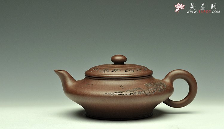 紫砂壶图片：虚扁 - 宜兴紫砂壶网