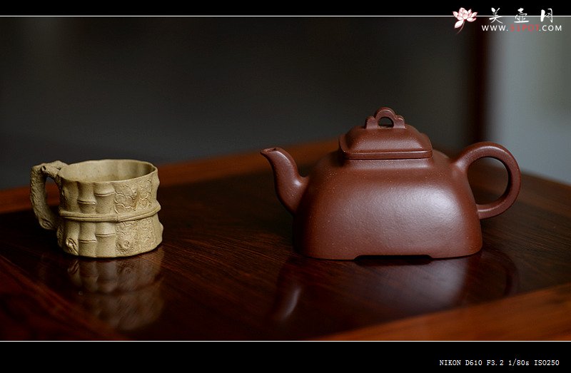 紫砂壶图片：全手工拍打成型 难度极高 孤棱 精工代表作 - 宜兴紫砂壶网