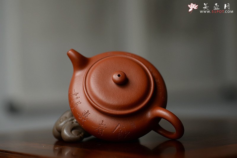 紫砂壶图片：饮者寿 传统经典 仿古 范曾之味~ - 宜兴紫砂壶网