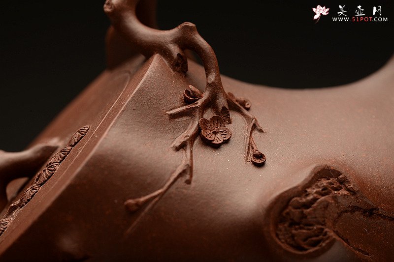 紫砂壶图片：似龟似桩 气韵流畅 精品 全手长寿梅桩 吉祥如意 - 宜兴紫砂壶网