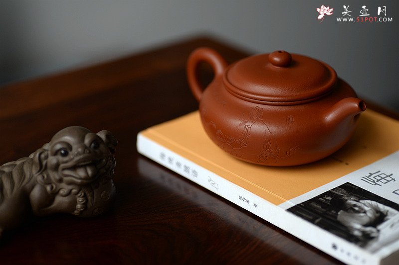 紫砂壶图片：饮者寿 传统经典 仿古 范曾之味~ - 宜兴紫砂壶网