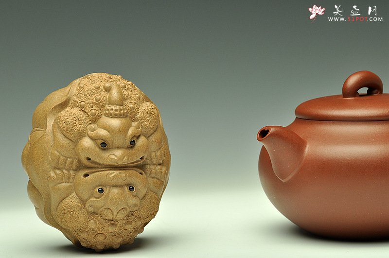 紫砂壶图片：创意连连o(∩_∩)o  精致可人  称心如意 - 宜兴紫砂壶网