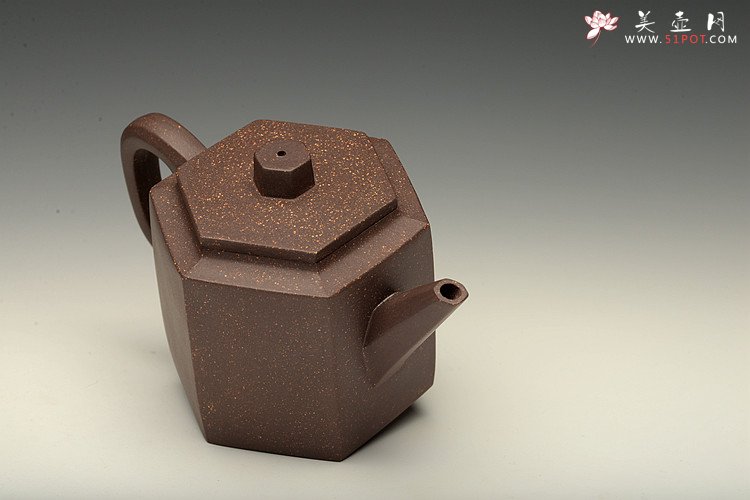 紫砂壶图片：线条流畅  挺拔实用  全手六分玉柱 - 宜兴紫砂壶网