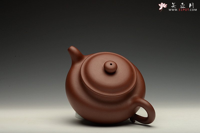 紫砂壶图片：传统器形 端庄大方  纯净黄龙山底槽青 全手仿古 - 宜兴紫砂壶网