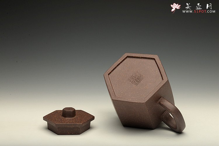 紫砂壶图片：线条流畅  挺拔实用  全手六分玉柱 - 宜兴紫砂壶网